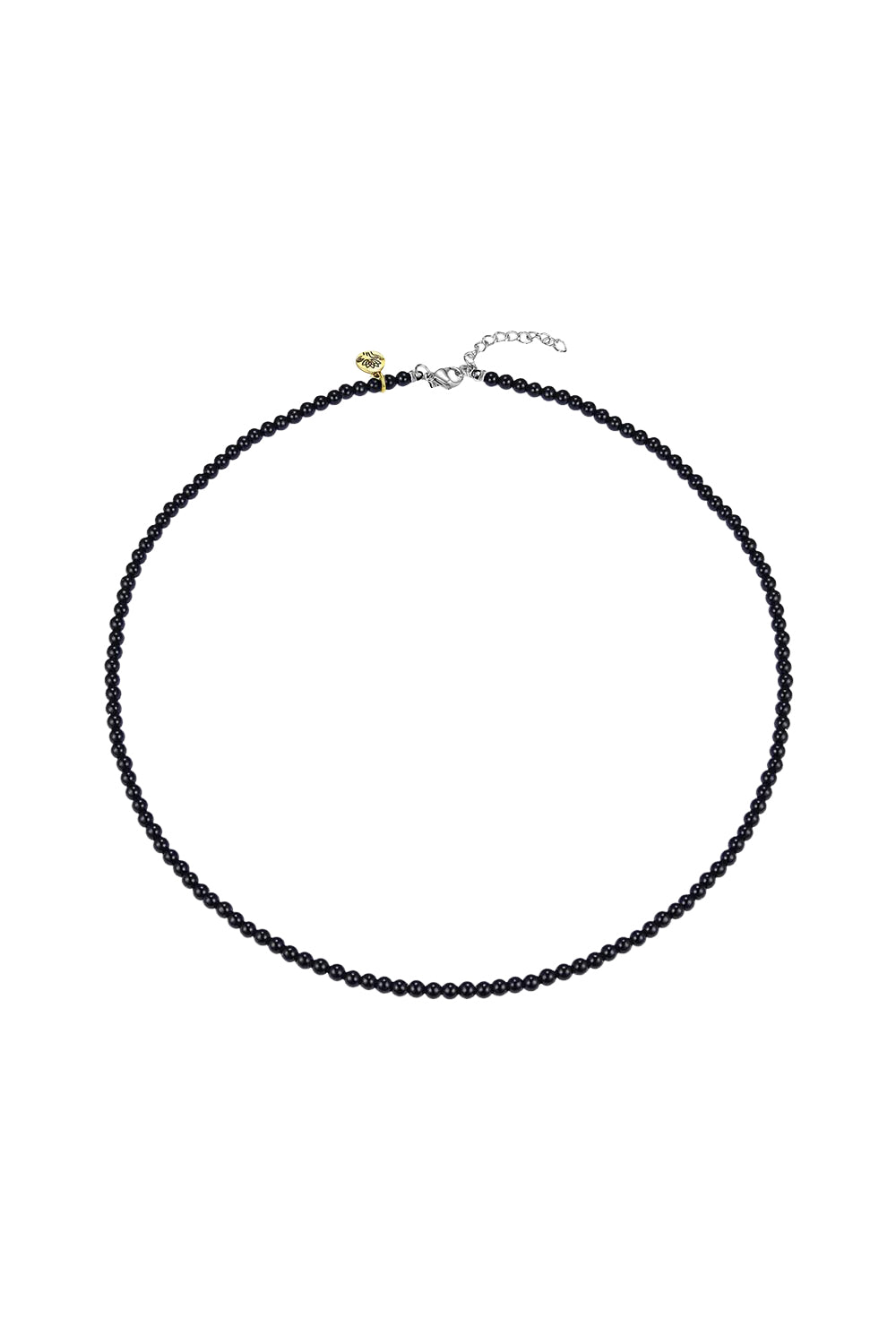 Product shot of the Healing Gems Classics Necklace - Onyx in colour Onyx, from the front