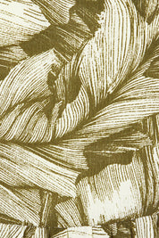 Product shot of the Crinkle Dress in colour Leaves (Green), detail