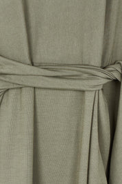 Product shot of the Mallory Bamboo Dress in colour Fern (Green), detail