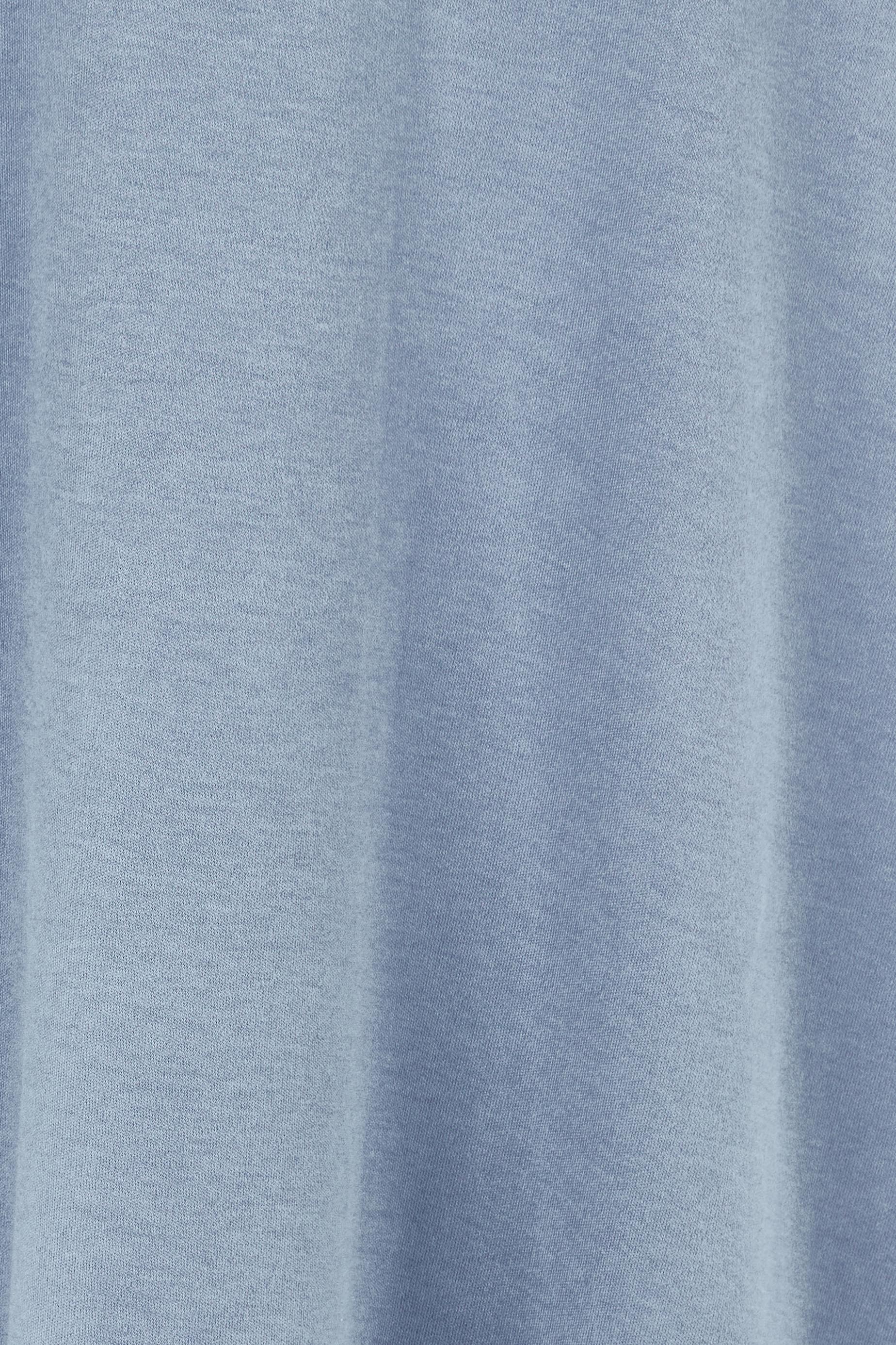 Product shot of the Gigi Lounge Dress in colour Dusk (Blue), detail