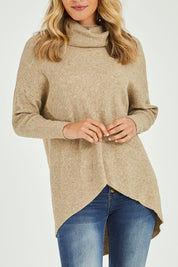 Preloved Knitted Turtleneck - Walnut