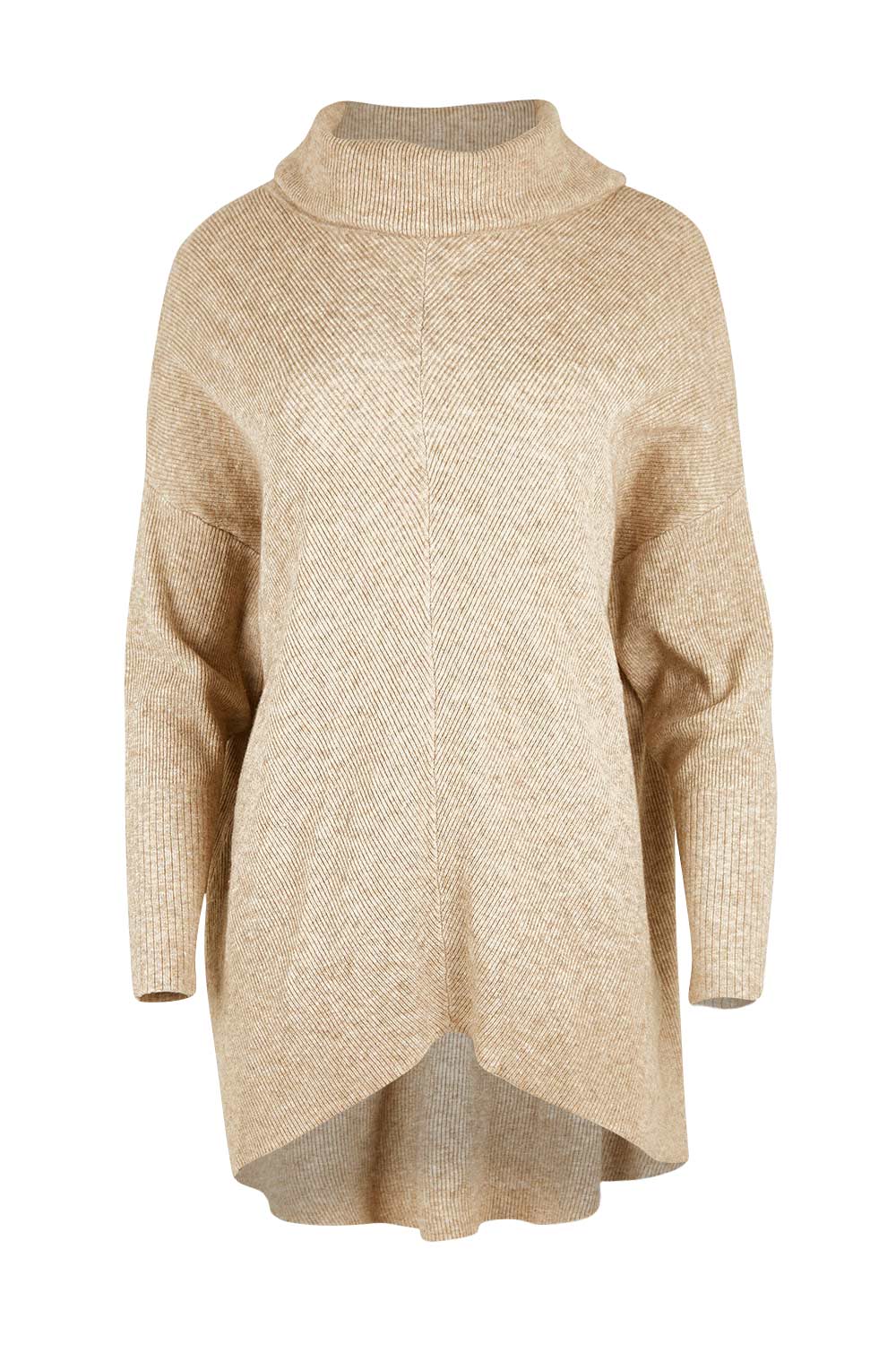 Preloved Knitted Turtleneck - Walnut
