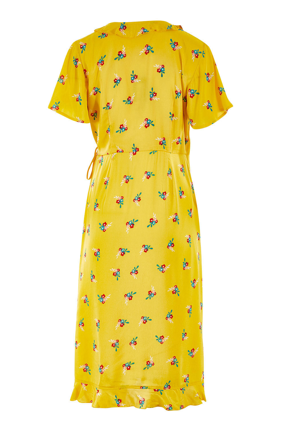 Product shot of the Jenny Dress in colour Bunch, from the back