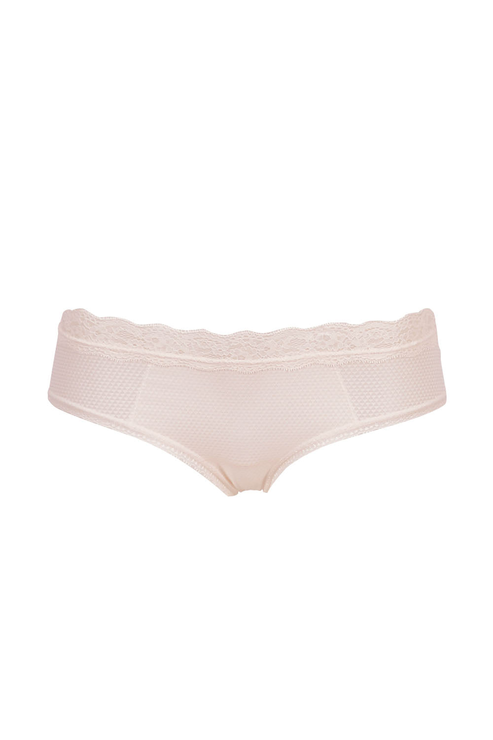 Product shot of the Brooklyn Hipster Brief in colour Talc, from the front