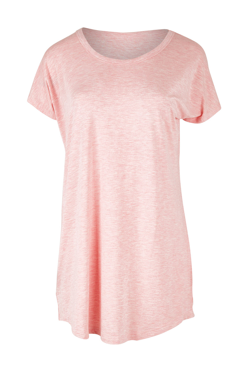 Product shot of the Bamboo Nightie in colour Rose (Pink), from the front