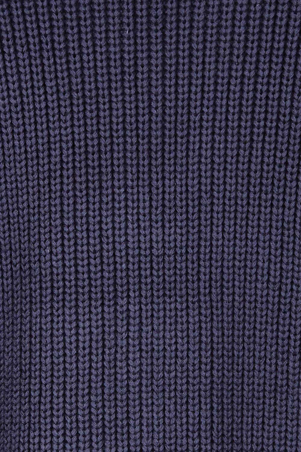 Product shot of the Allegra Knitted Capelet in colour Darknavy (Blue), detail