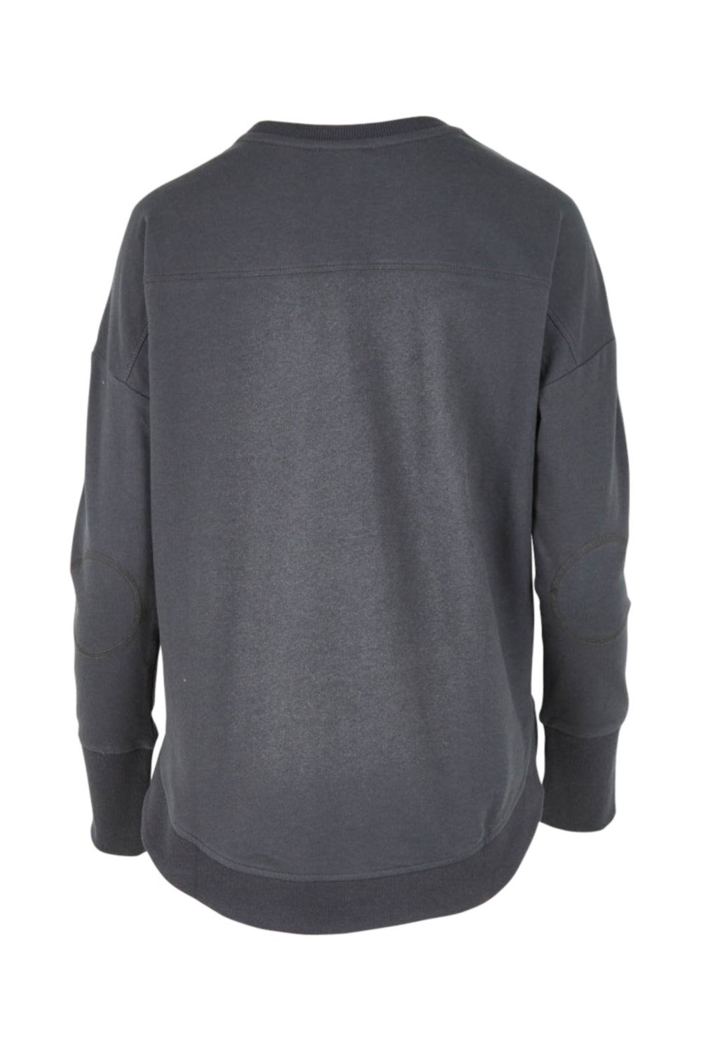 Product shot of the Lucy French Terry Sweat in colour Gunmetal (Grey), from the back