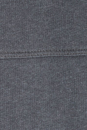Product shot of the Lucy French Terry Sweat in colour Gunmetal (Grey), detail