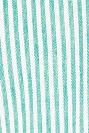 Product shot of the Birdie Dress in colour Tealstripe (Green), detail
