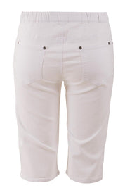 Product shot of The Pull On Short in colour White (White), from the back