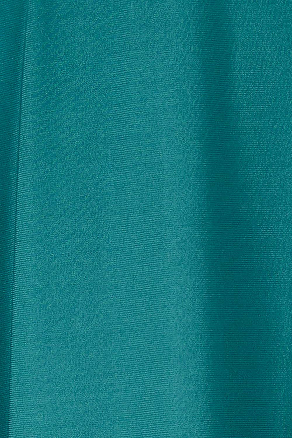 Product shot of The Recycled Swing Cardigan in colour Deeplagoon (Green), detail