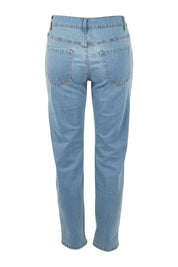 Product shot of The Weekender Jeans in colour Lightdenim (Blue), from the back