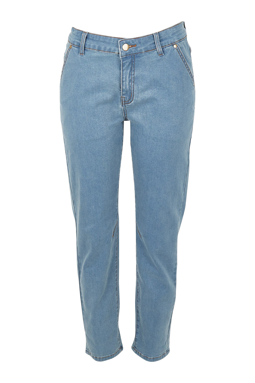 Product shot of The Weekender Jeans in colour Lightdenim (Blue), from the front