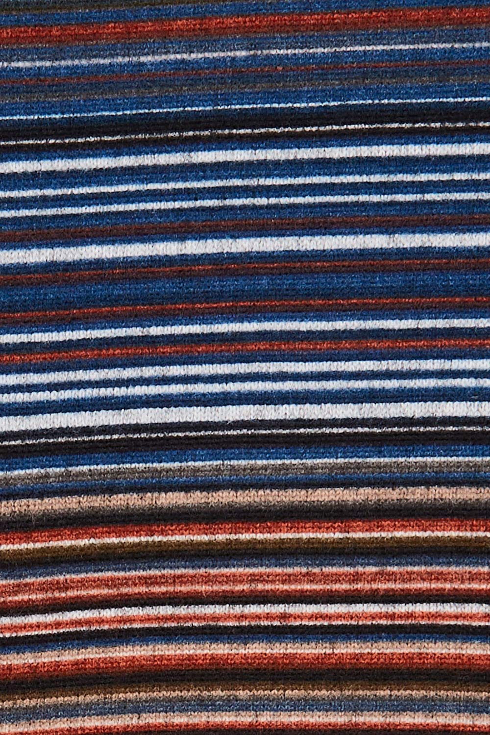 Product shot of The Striped Light Knit Tunic in colour Bluestripe (Blue), detail