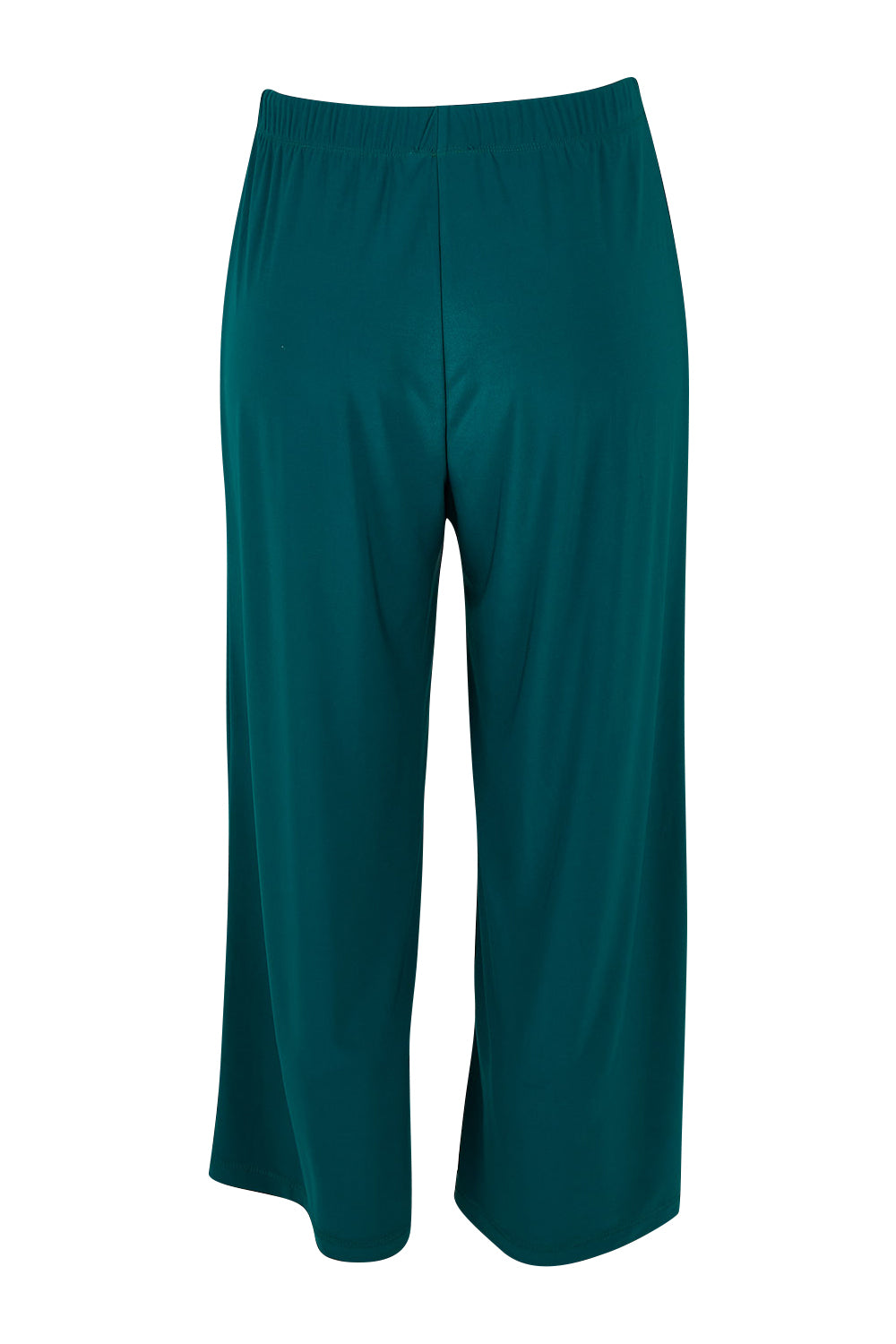 Product shot of The Recycled Relax Fit Pant in colour Deeplagoon (Green), from the back
