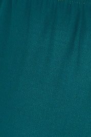 Product shot of The Recycled Relax Fit Pant in colour Deeplagoon (Green), detail