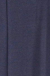 Product shot of The Recycled V Neck Wide Band Tee in colour Navy (Blue), detail
