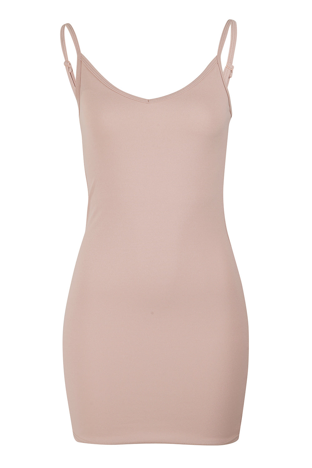 Product shot of The Essential Shapewear Slip in colour Nude, from the front