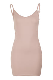 Product shot of The Essential Shapewear Slip in colour Nude, from the front