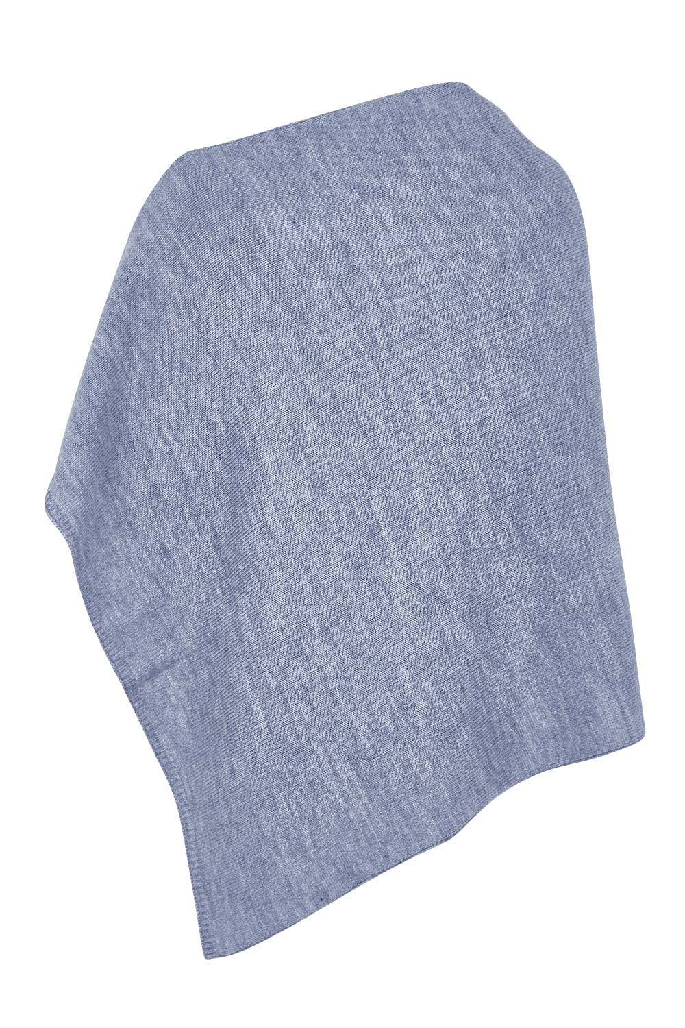 Product shot of The Perfect Poncho in colour Bluemarle (Blue), from the back