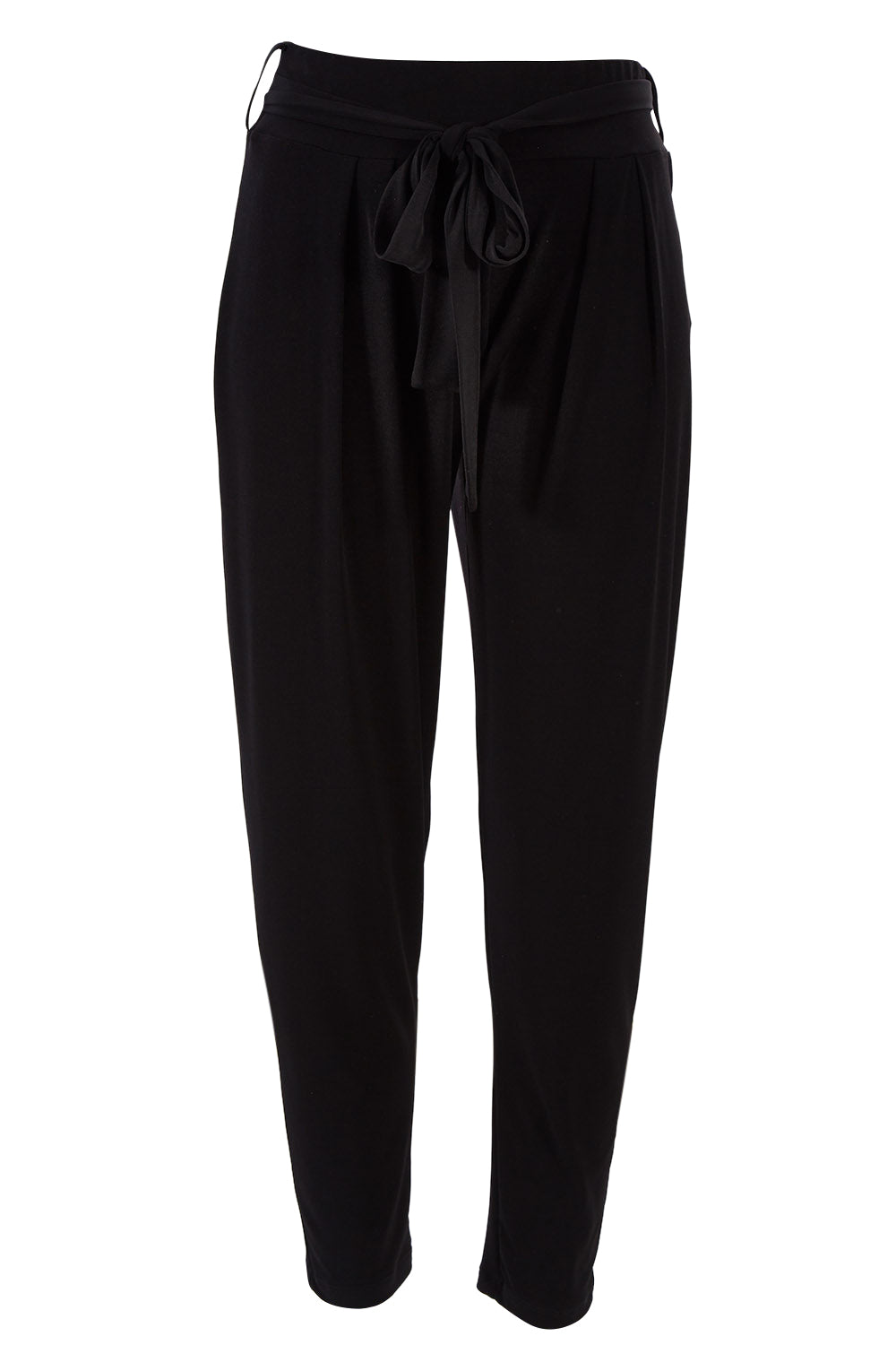 Product shot of The Comfort Pant in colour Black (Black), from the front