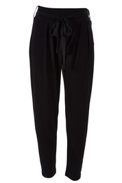 Product shot of The Comfort Pant in colour Black (Black), from the front