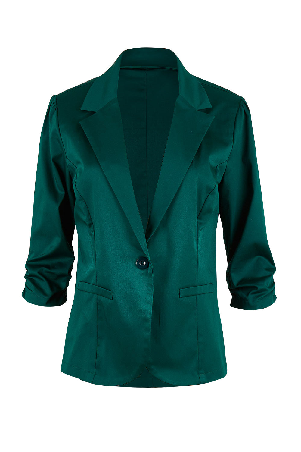 Product shot of The Everyday Blazer in colour Deepgreen (Green), from the front