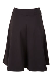 Product shot of The Ponte Flip Skirt in colour Black (Black), from the back