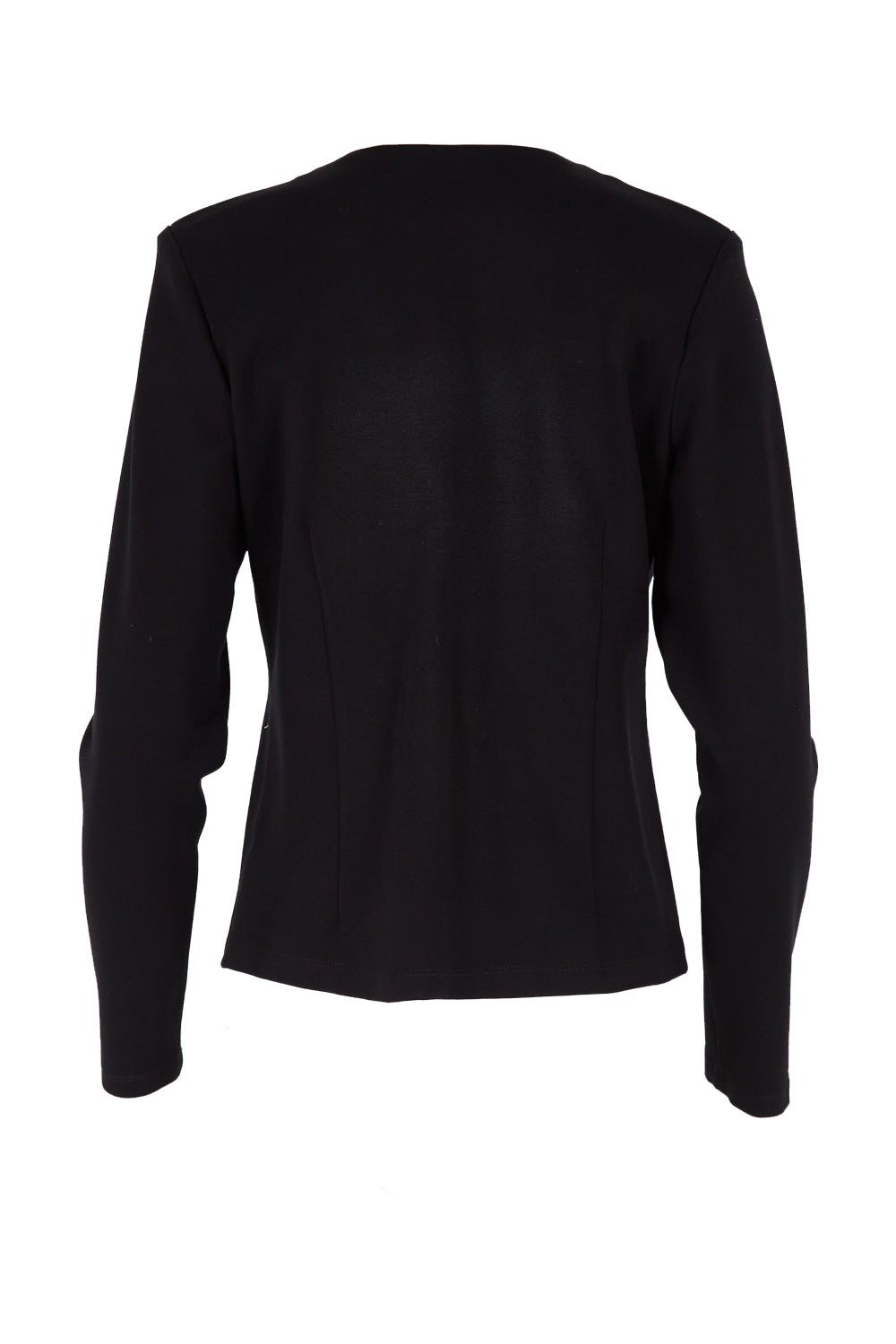 Product shot of The Define Ponte Jacket in colour Black (Black), from the back