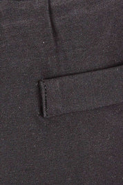 Product shot of The Straight Cut Pull On Ponte Pant in colour Black (Black), detail