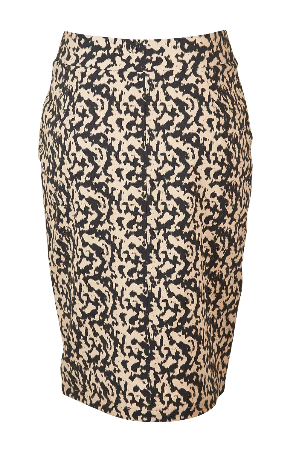 Product shot of The Tube Skirt in colour Inkblot, from the back
