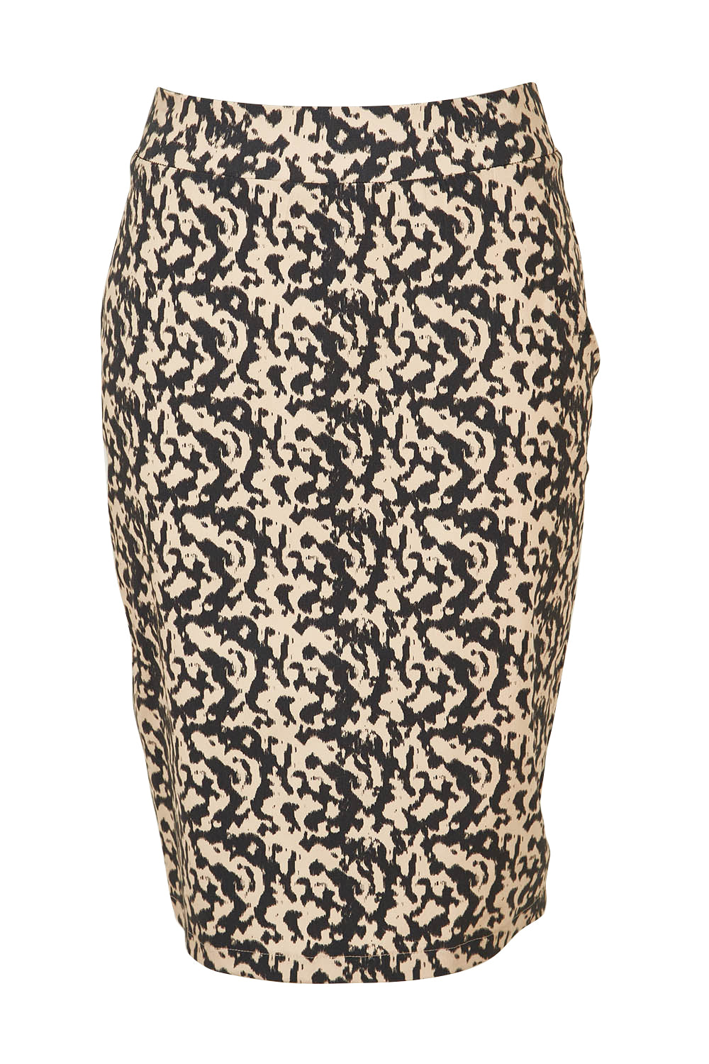Product shot of The Tube Skirt in colour Inkblot, from the front