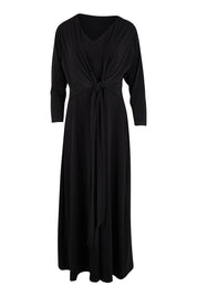Product shot of the Belle Must Have Maxi Dress in colour Black (Black), from the front
