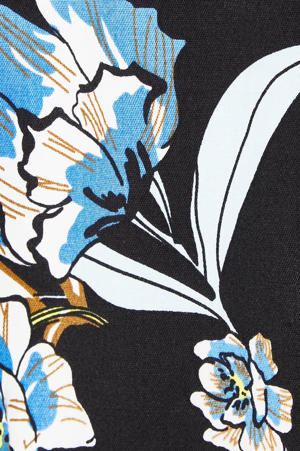 Product shot of the Belle Stretch Printed Blazer in colour Bluefloral (Blue), detail