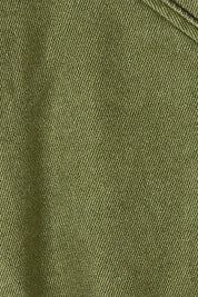 Product shot of the Attention To Me Jacket in colour Khaki (Green), detail