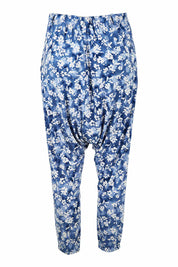 Product shot of the A Pocket Full Of Flowers Pants in colour Bluefleur (Blue), from the back