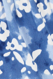 Product shot of the A Pocket Full Of Flowers Pants in colour Bluefleur (Blue), detail