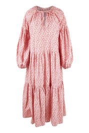 Product shot of the Light Of The Sun Cotton Dress in colour Pinkfleur (Pink), from the front