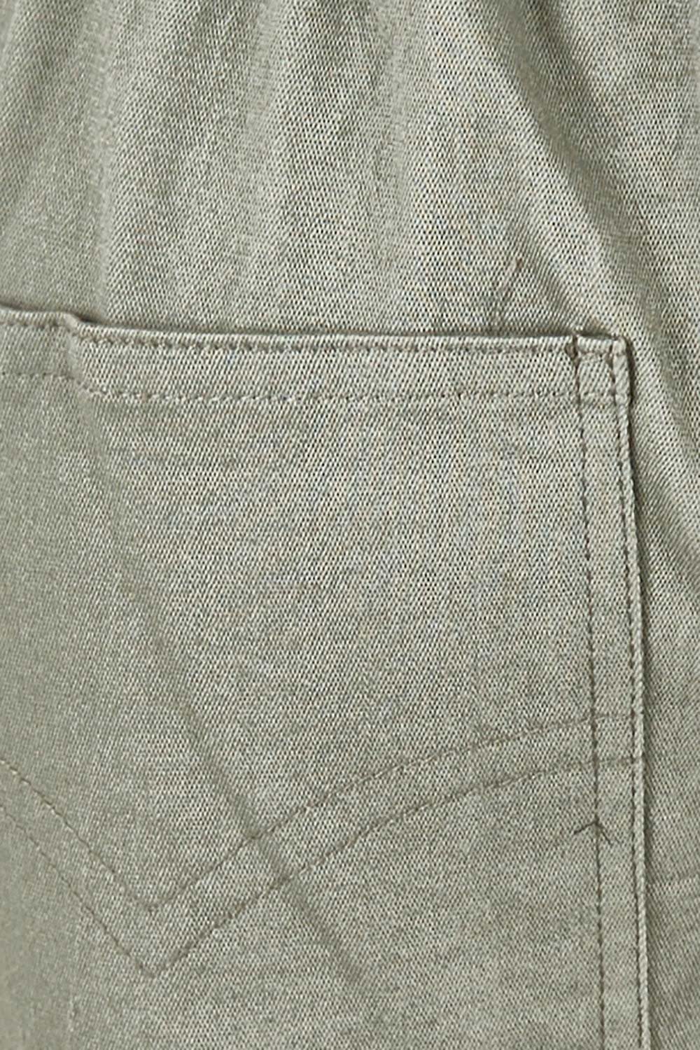 Product shot of the I Can Do It Myself Carpenter Cargos in colour Khaki (Green), detail