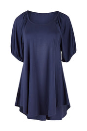 Product shot of the Sweet Melody Bamboo Tee in colour Navy (Blue), from the front