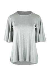 Product shot of the Flutter By Tee in colour Lightgrey (Grey), from the front