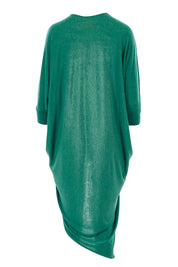 Product shot of the Falling For You Cardi in colour Myrtle (Green), from the back