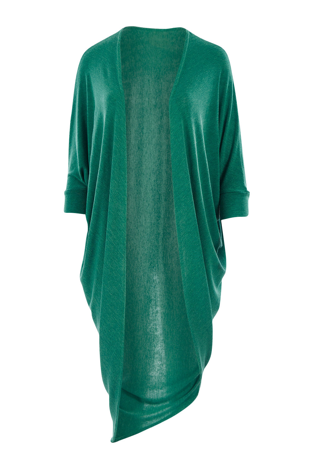 Product shot of the Falling For You Cardi in colour Myrtle (Green), from the front