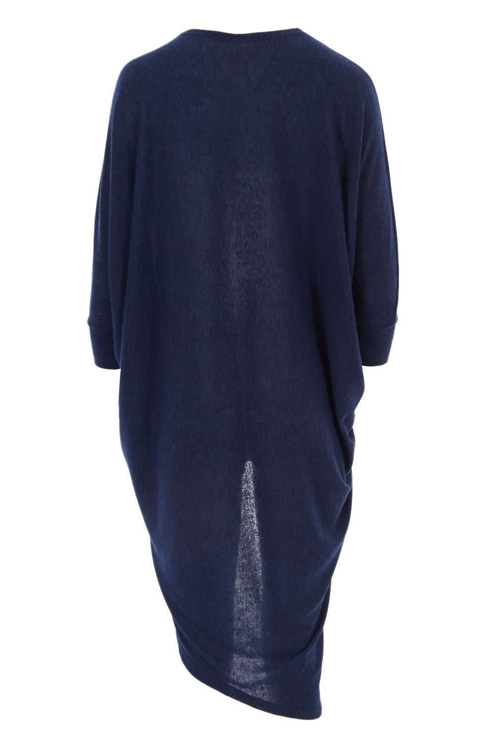 Product shot of the Falling For You Cardi in colour Navy (Blue), from the back