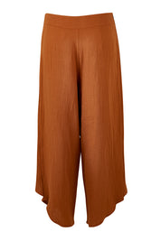 Product shot of the Wrapped In You Cotton Pants in colour Cinnamon, from the back