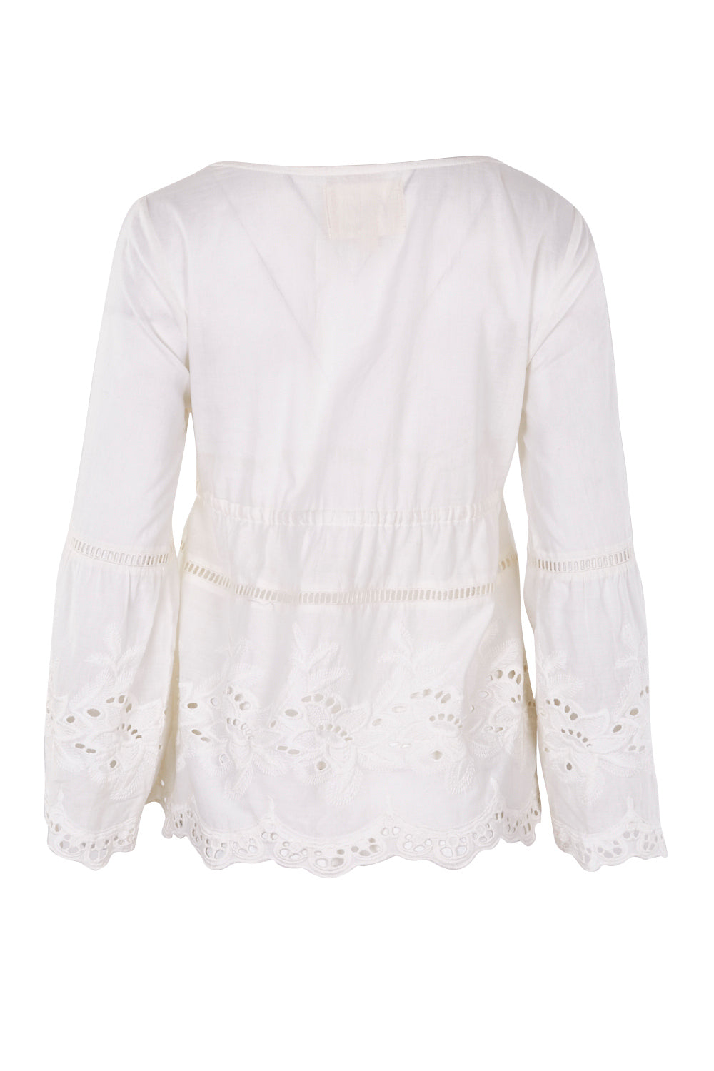 Product shot of the New Romantics Tunic in colour White (White), from the front