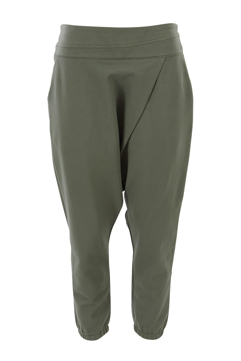 Product shot of the Relax With Me Pants in colour Moss (Green), from the front