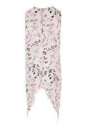 Product shot of the Flying Free Top in colour PinkFleur (Pink), from the back