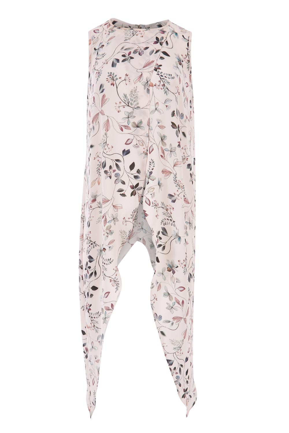 Product shot of the Flying Free Top in colour PinkFleur (Pink), from the front