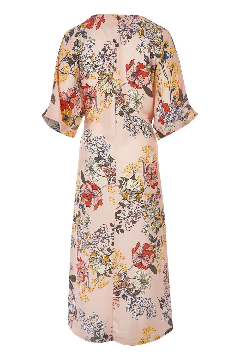 Product shot of the Floating Through The Day Dress in colour Blush (Pink), from the back